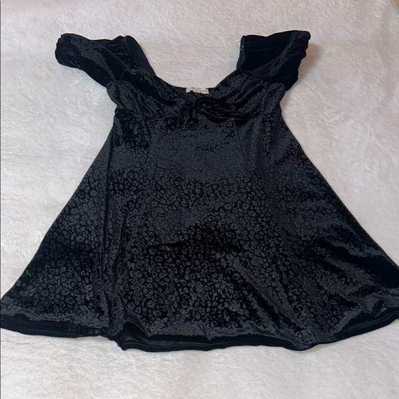 Rewind Dresses & Skirts - Sun dress Rewind Black Ruffled Asymmetrical Mini Dress